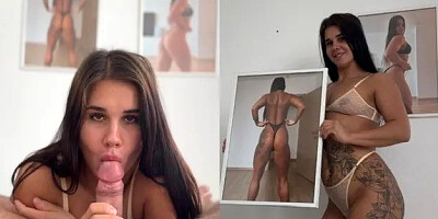 Fucking an Sport Girl and Looking at Her Portraits