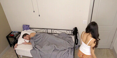 Stepsis Eliza Ibarra Says, Did My Poor Little Stepbrother Cum His Shorts?