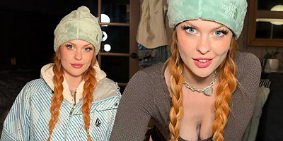 ...my Car is Stuck in the Snow and Im Cold... Biggy Titty Stranger Needs Warmth ...