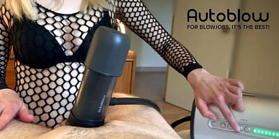 Cock gets a Good Milking by Vacuglide Autoblow Machine