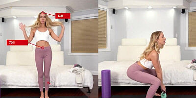 Promiscuous light-haired teenage with braces and puny milk cans, Melody Marks is getting pounded in many postures
