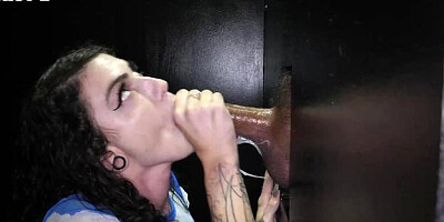 ...Gloryhole Secrets: Interracial Throat Fuck Fest...