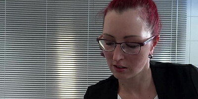 Latex dominatrix from Germany making her slave SCREAM