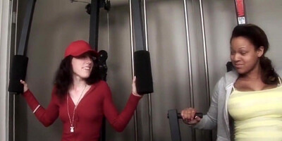 Petite Gym Bitch Fucks Old Man Prick