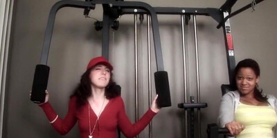 Petite Gym Bitch Fucks Old Man Prick