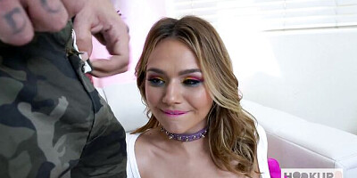 Unapproachable Bryan Gozzling and Mia Kay at cum in mouth porn