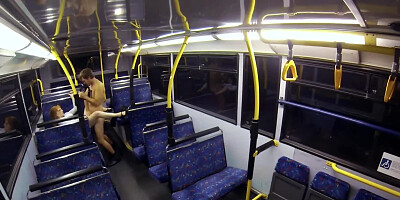 Chick gets horny and urgently needs sex right in the bus
