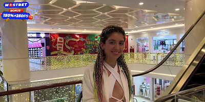 Katty West In Blowjob In Public Toilet At A Shopping Mall - Public Cumwalk