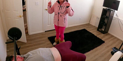 Ski get up stepmom gets her soaked slit fucked silly