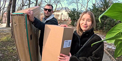 VIP4K. Shy and curvy babe Amalia Davis gone wild with her neighbour