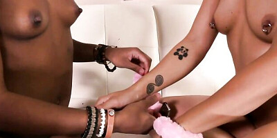 Fine-looking Nyomi Star and Ashley Pink - ebony sex - It's All Pink on the inside