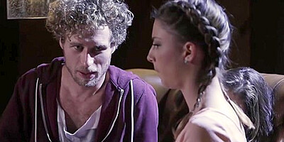 Have Intense Group Sex With Two Dudes - Kristen Scott And Nina North