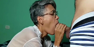 Fucking And Cleaning Go Hand In Hand. Sucking Your Stepbrothers Cock At Home Is Great.100% Spanish