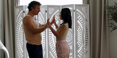 Petite Asian babe Kimmy Kimm does not dare to say no to sex