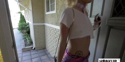 Hookup Hotshot featuring Bryan Gozzling and Kenzie Kai's blind date clip