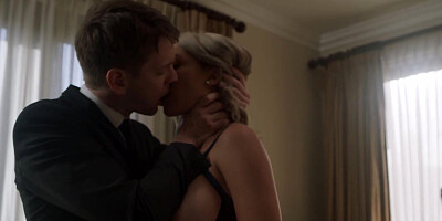 ...Submissive blondie Gabbie Carter gets fucked hard in bed...