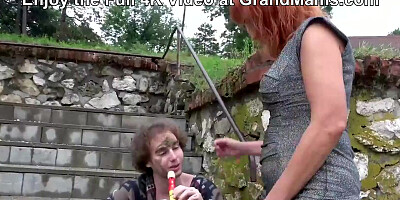 Rich Granny Saves Hobo from the Streets and Fucks Him