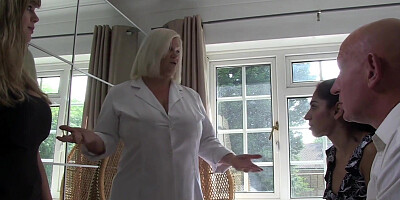 MatureLacey.com - Big cock worship before a wild foursome pussy feast