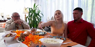 CASCA AKASHOVA JOY WITH DINNER GUEST