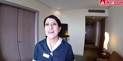 A Working Woman At The Hotel Room Service Manager And I Offer Her Money For Sex With Nick Moreno