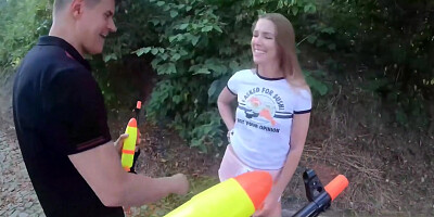 Woodland Chase, Topless Alexis Hunts Horny Pranksters! With Johnny Nitro, Alexis Crystal And Porno Dan