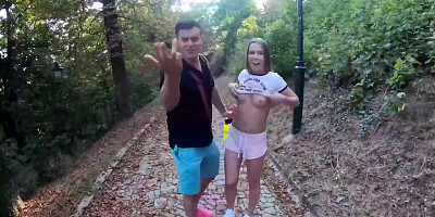 Woodland Chase, Topless Alexis Hunts Horny Pranksters! With Johnny Nitro, Alexis Crystal And Porno Dan