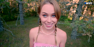 Fucking My Stepsisters Pussy in Nature because I got a Hard-on at the Sight ...