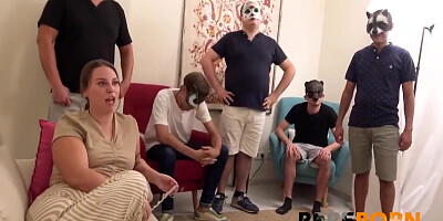 Gangbang For Now She Wants Rookies, 5 At A Time!