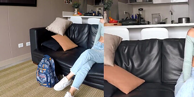 Busty Colombian Teen 18+ Rough Titty Fucked At Home Modeling Audition