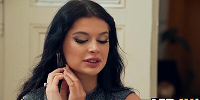 Sexy Brunette Thinks That The Whistle Is A Message To Suck An Old Cock