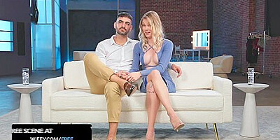 Tiny Hotwife Holds Hubbys Hand While She Devours Monster Bbc