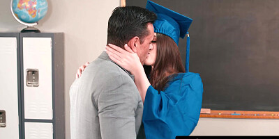 MODERN-DAY SINS - Student Fiona Frost Swallows Favorite Teacher's Cum In Wild Fuck During Graduation