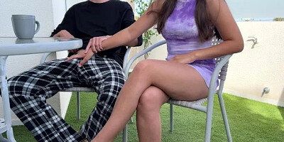 Step Brother Put My Hand on His Big Dick and I Couldnt Resist His Experience...