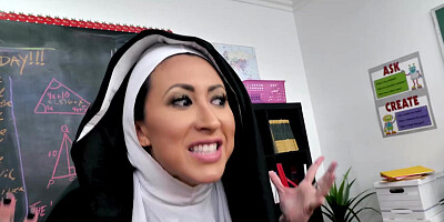 Our resident Nun is a nymphomaniac one