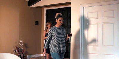 Handsome mature gal teaches young lesbian some new tricks