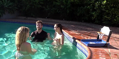 A Sizzling Backyard Showdown In A Game Of Strip Pop-a-shot - Aften Opal