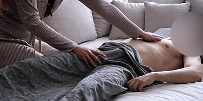 Morning masturbation. It's the only way to get him out of bed. First he has to cum warm sperm