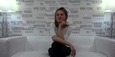 Jiggish light-haired woman is about to be a highly kinky woman during a pornography vid audition