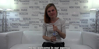 Jiggish light-haired woman is about to be a highly kinky woman during a pornography vid audition