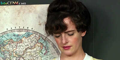 Office CFNM sluts tugging black cock