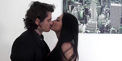 Playful Aletta Ocean and Porno Dan at big tits trailer
