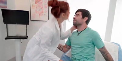Busty Milf Doctor Giving Patient Blowjob With Kell Fire And Big T
