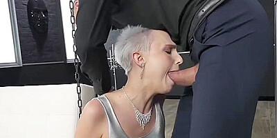 Short Haired Cutie Chantilly Moans While Her Asshole Is Ravaged