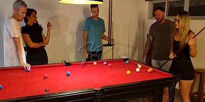 We Were Teaching The Wives To Play Pool, But We Ended Up Having Sex!