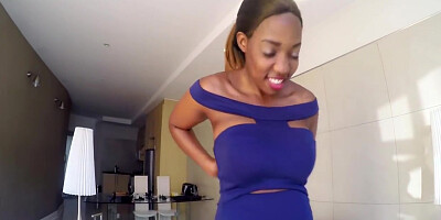 Curvy Kenyan Model Works Her Big Fat Booty To Seduce Casting Agent 11 Min - Steven Hard