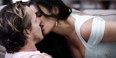 Raven-haired ebony Penny Barber fucked by white penis