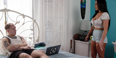 MOMMY'S BOY - Nurse Bella Rolland Teaches MILF Jennifer White Benefits Of Anal Through Horny Stepson