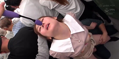 Nhdtc-037 Impaled Shame 3: A Fair-skinned Girl Is Pinned Between Two Men And Cannot Escape, With Both Her Top And Bottom Holes Blocked