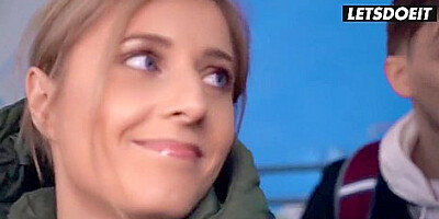 Teen 18+ European Backpackers Interracial Fun At The Hostel