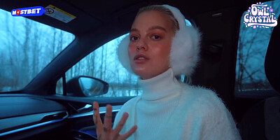 Slutty Sucks Stranger In Car